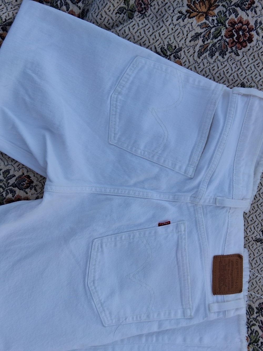 Levi's Women's High-Rise White Denim Jeans